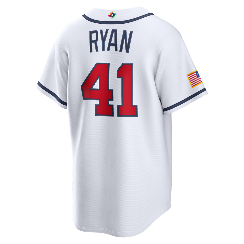 Men's USA Baseball Joe Ryan White 2026 World Baseball Classic Home Stadium MLB Baseball Jersey - view 3