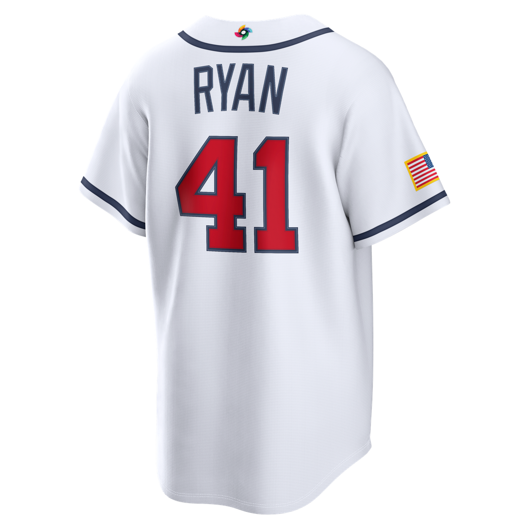 Men's USA Baseball Joe Ryan White 2026 World Baseball Classic Home Stadium MLB Baseball Jersey - view 3