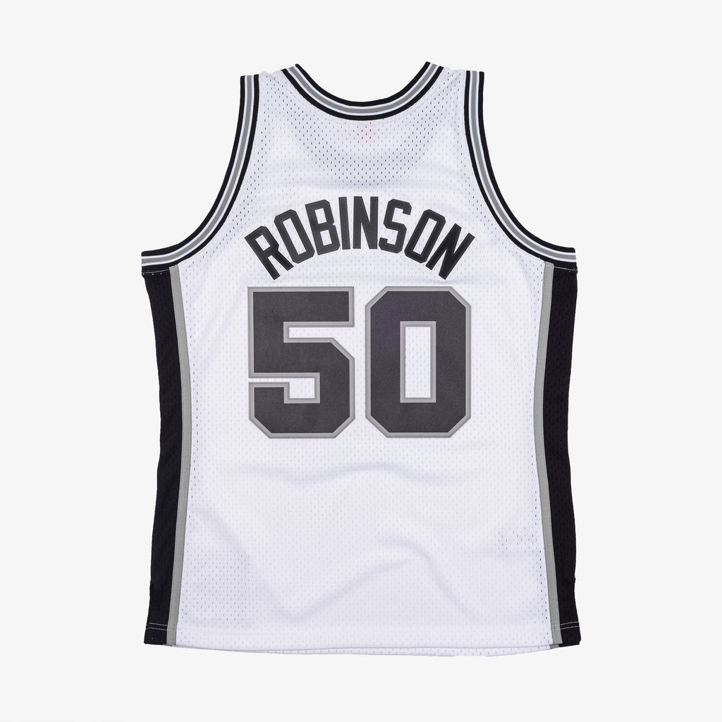 Men's San Antonio Spurs David Robinson 1998 Swingman NBA Basketball Jersey - White - view 4