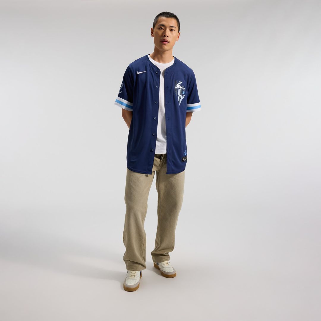Men's Kansas City Royals Navy City Connect Limited MLB Baseball Jersey - view 3