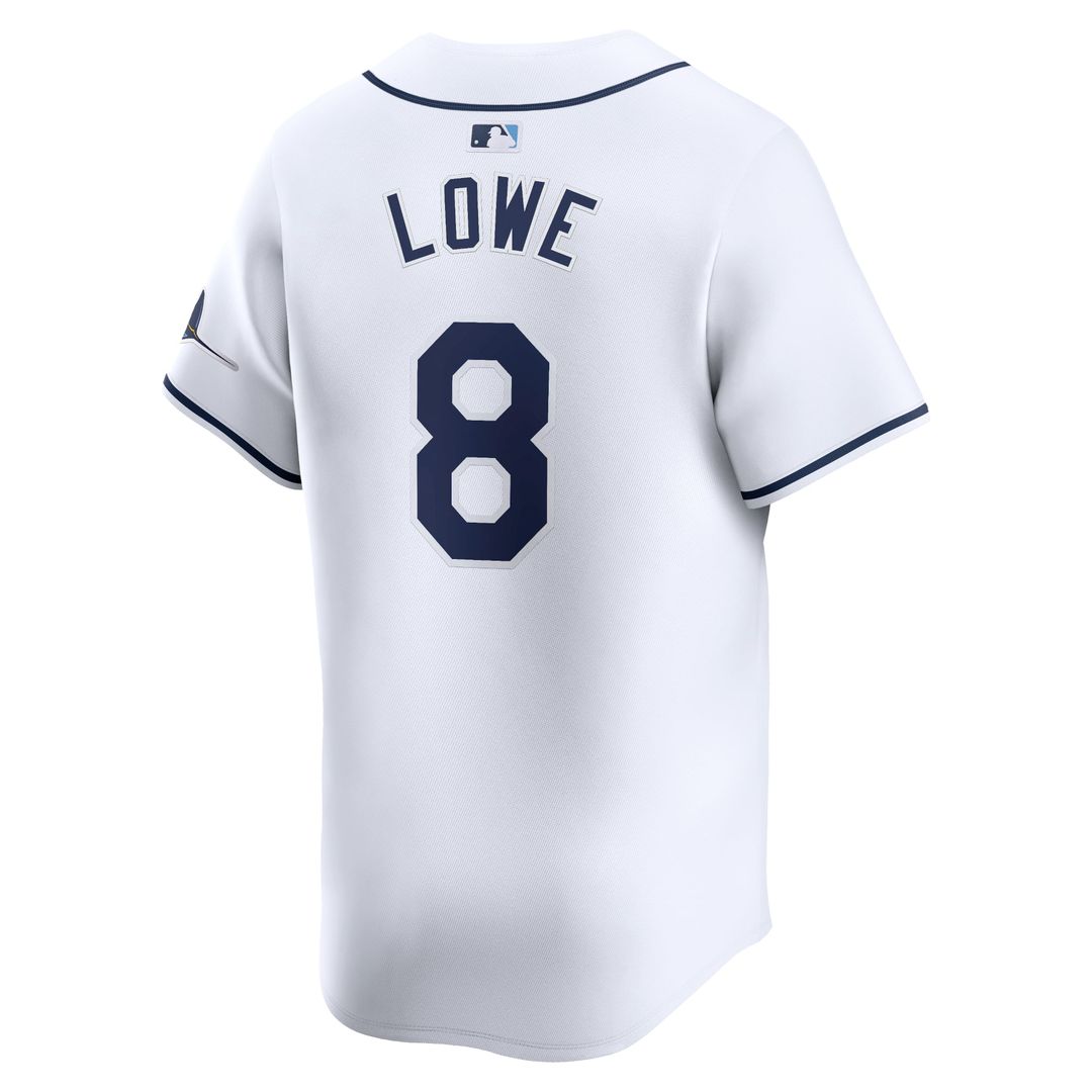 Men's Tampa Bay Rays Brandon Lowe White Home Limited MLB Baseball Jersey - view 3