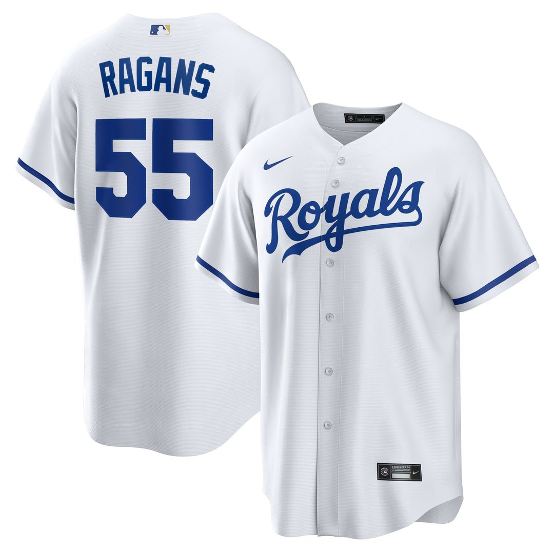 Men's Kansas City Royals Cole Ragans White Home Replica MLB Baseball Jersey - view 1