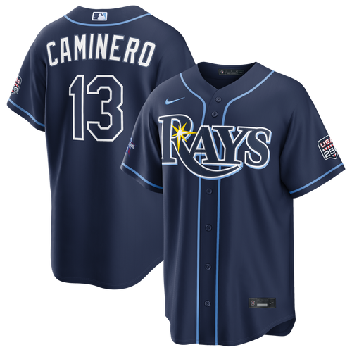 Men's 2026 All-Star Game Men's Tampa Bay Rays Junior Caminero Navy Replica MLB Baseball Jersey - view 1
