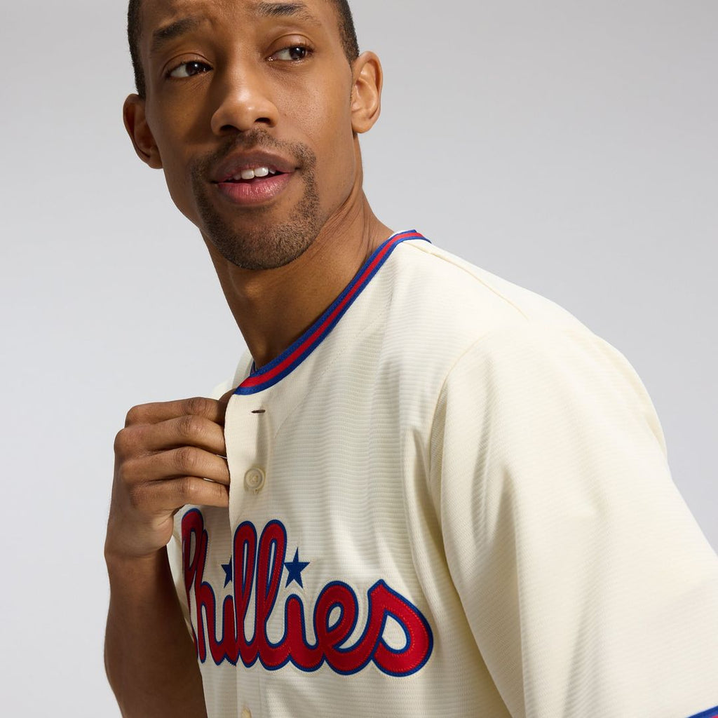 Men's Philadelphia Phillies White Home Replica MLB Baseball Jersey - view 19