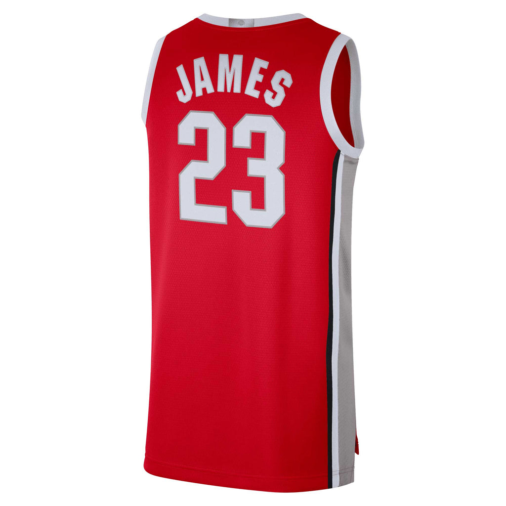 Men's NCAA Ohio College Basketball NBA Basketball Jersey - Lebron James - view 4