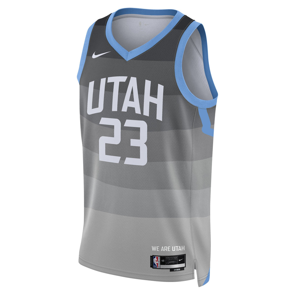Unisex Lauri Markkanen Utah Jazz 2025/26 City Edition Swingman NBA Basketball Jersey - Gray - view 3