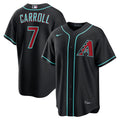 Men's Arizona Diamondbacks Corbin Carroll Black Alternate Replica MLB Baseball Jersey - view 15