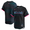Men's Miami Marlins Black 2025 City Connect Limited MLB Baseball Jersey - view 1