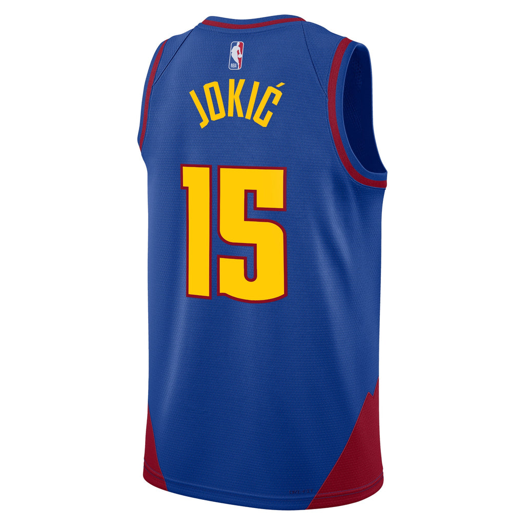 Unisex Nikola Jokic Denver Nuggets Statement Edition Swingman NBA Basketball Jersey - Blue - view 3