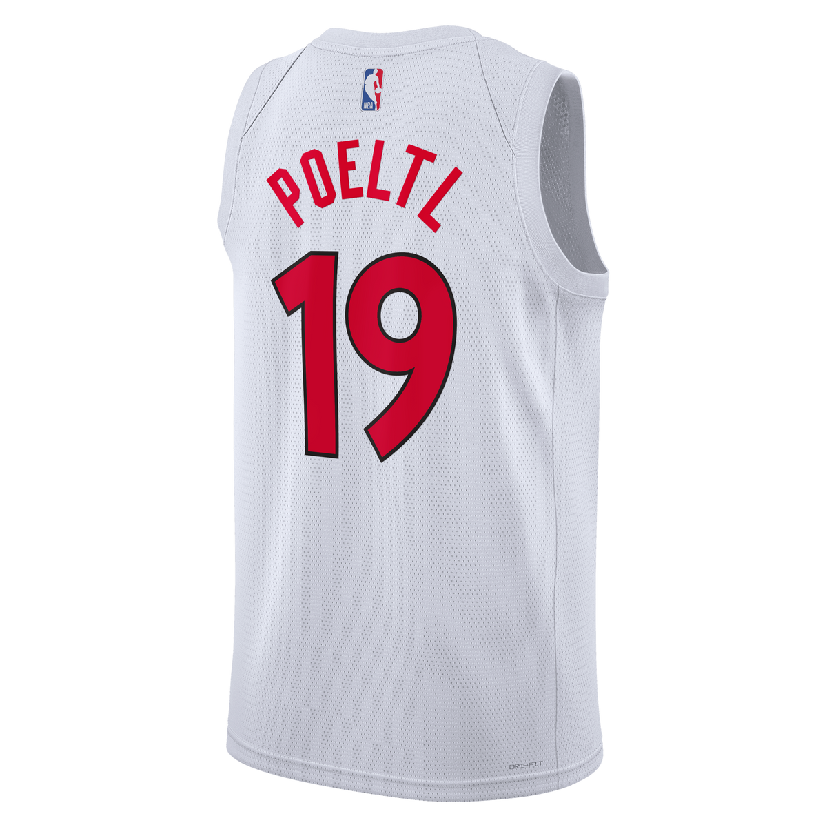 Unisex Jakob Poeltl Toronto Raptors Association Edition Swingman NBA Basketball Jersey - White - view 4