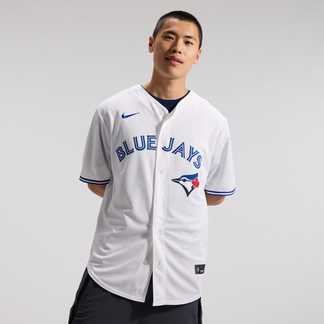 Men's Toronto Blue Jays Trey Yesavage White Home Replica MLB Baseball Jersey - view 2