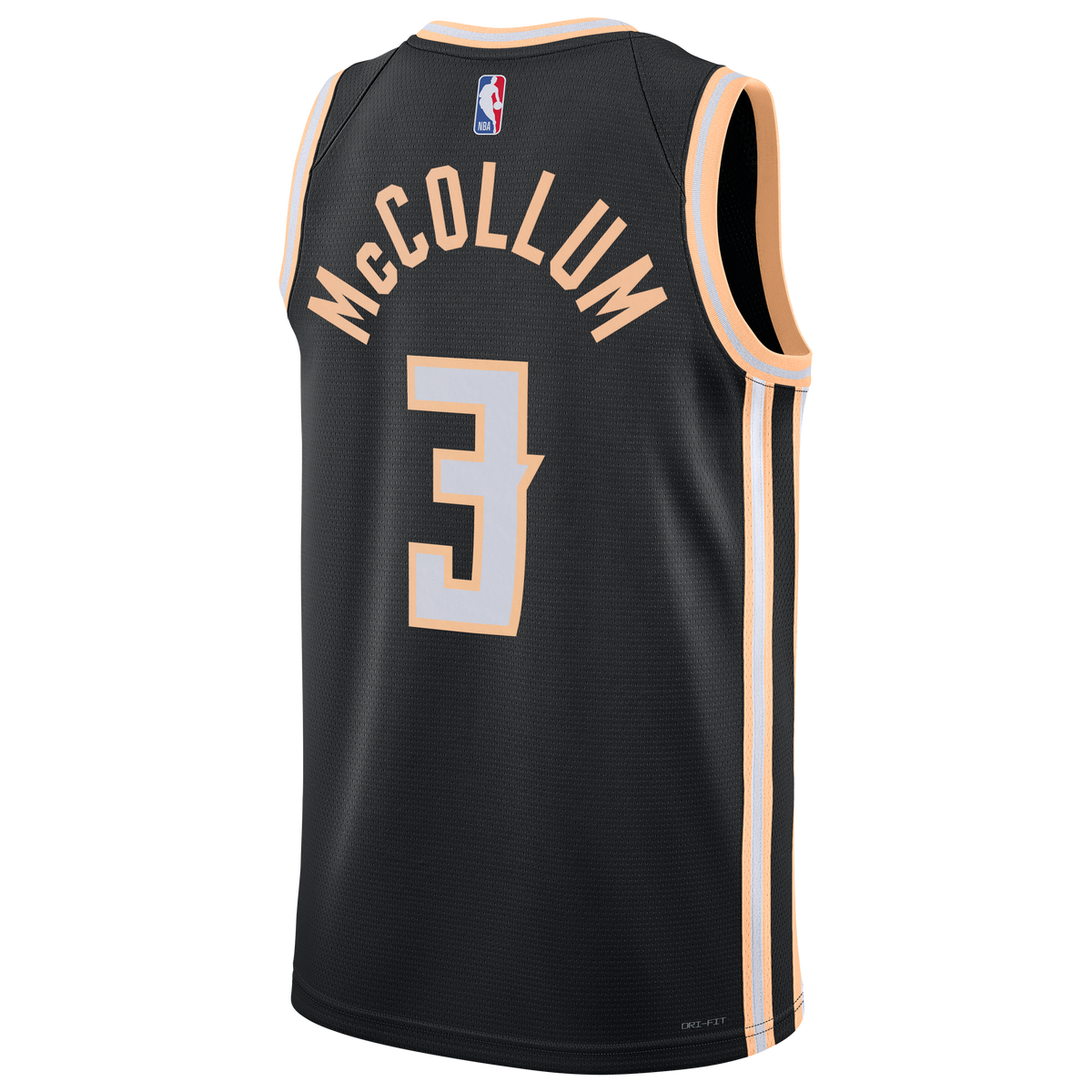 Unisex CJ McCollum Atlanta Hawks 2025/26 City Edition Swingman NBA Basketball Jersey - Black - view 4