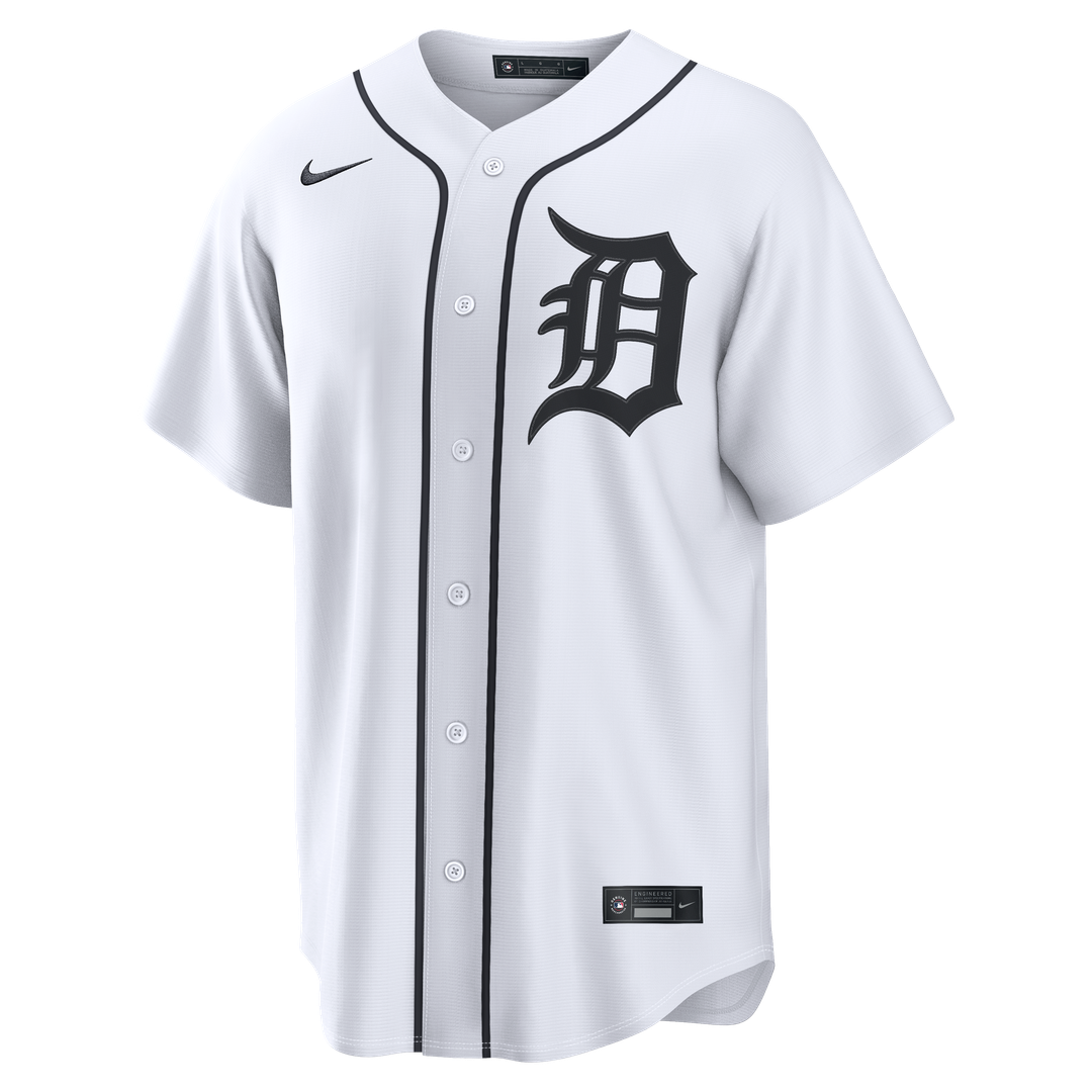 Men's Detroit Tigers Max Clark White Home Replica MLB Baseball Jersey - view 4