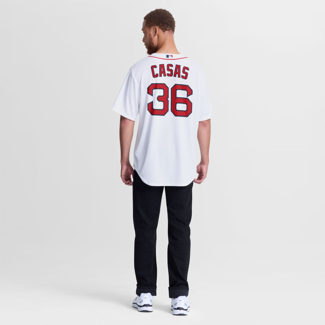 Men's Boston Red Sox Triston Casas White Home Replica MLB Baseball Jersey - view 5