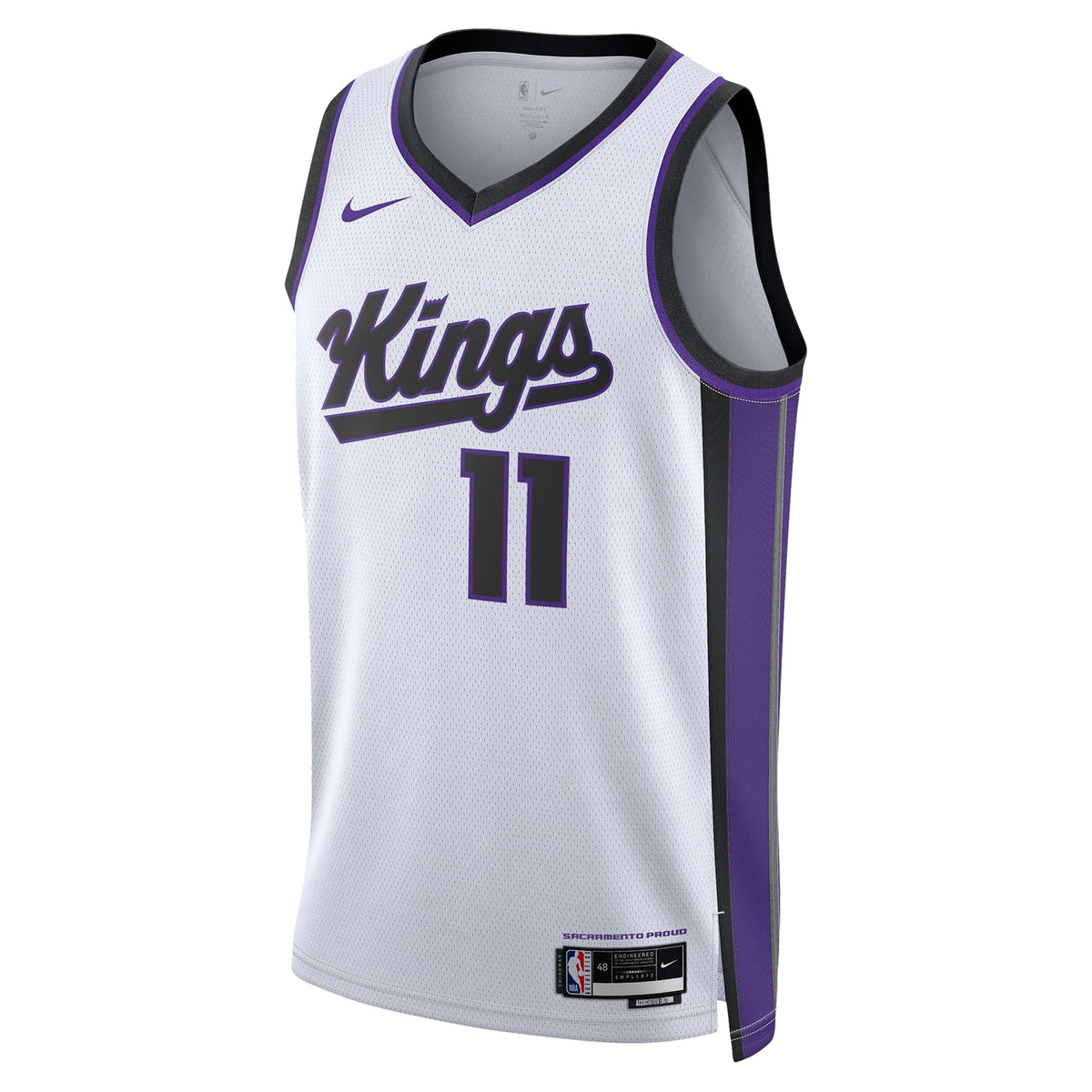 Unisex Domantas Sabonis Sacramento Kings Association Edition Swingman NBA Basketball Jersey - White - view 3
