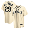 Men's Seattle Mariners Cal Raleigh Cream Alternate Replica MLB Baseball Jersey - view 4