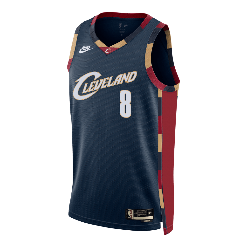 Unisex Dennis Schröder Cleveland Cavaliers Classic Edition Swingman NBA Basketball Jersey - Navy - view 3