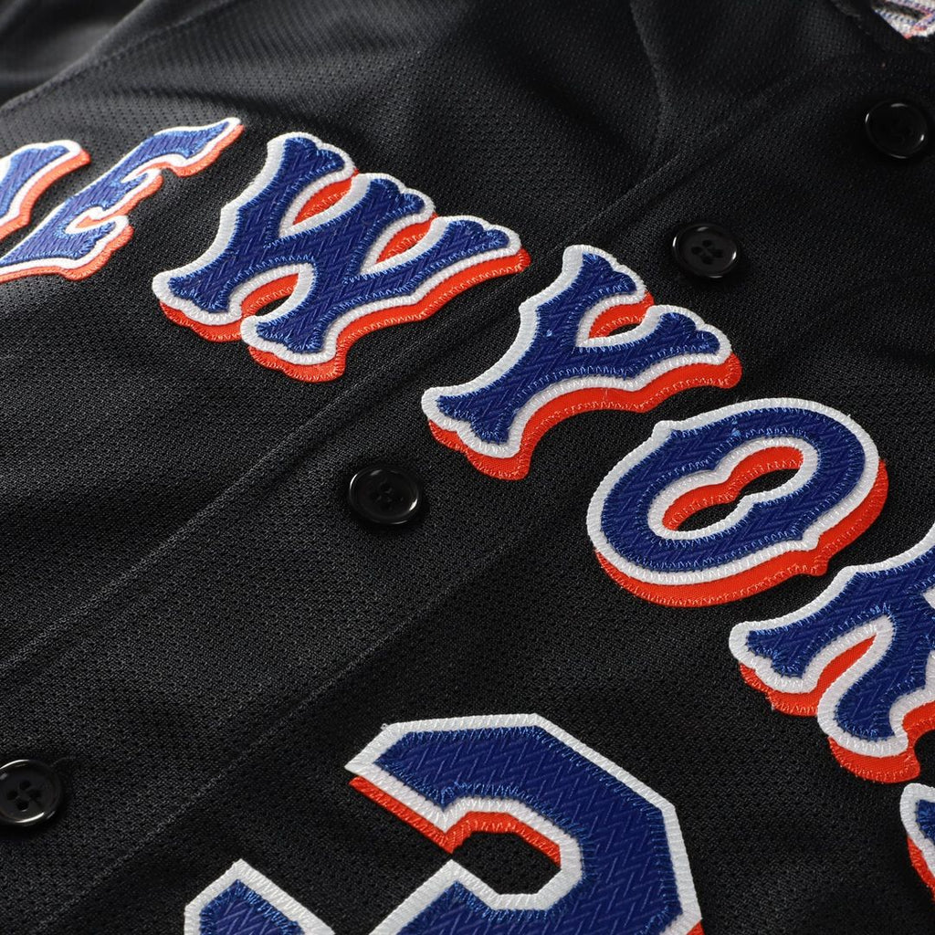 Men's New York Mets Mike Piazza Black Cooperstown Collection 2000 Batting Practice MLB Baseball Jersey - view 4