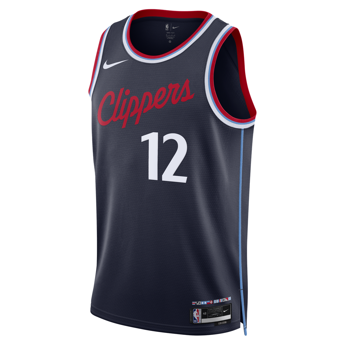Unisex Nick Martinelli Los Angeles Clippers Replica Icon Edition Swingman NBA Basketball Jersey - Navy - view 3
