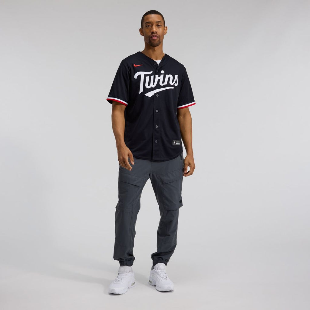 Men's Minnesota Twins Navy Alternate Replica MLB Baseball Jersey - view 3