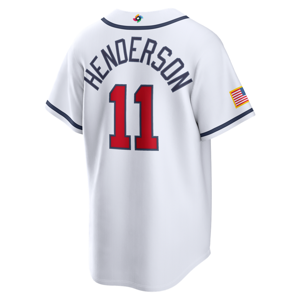 Men's USA Baseball Gunnar Henderson White 2026 World Baseball Classic Home Stadium MLB Baseball Jersey - view 3