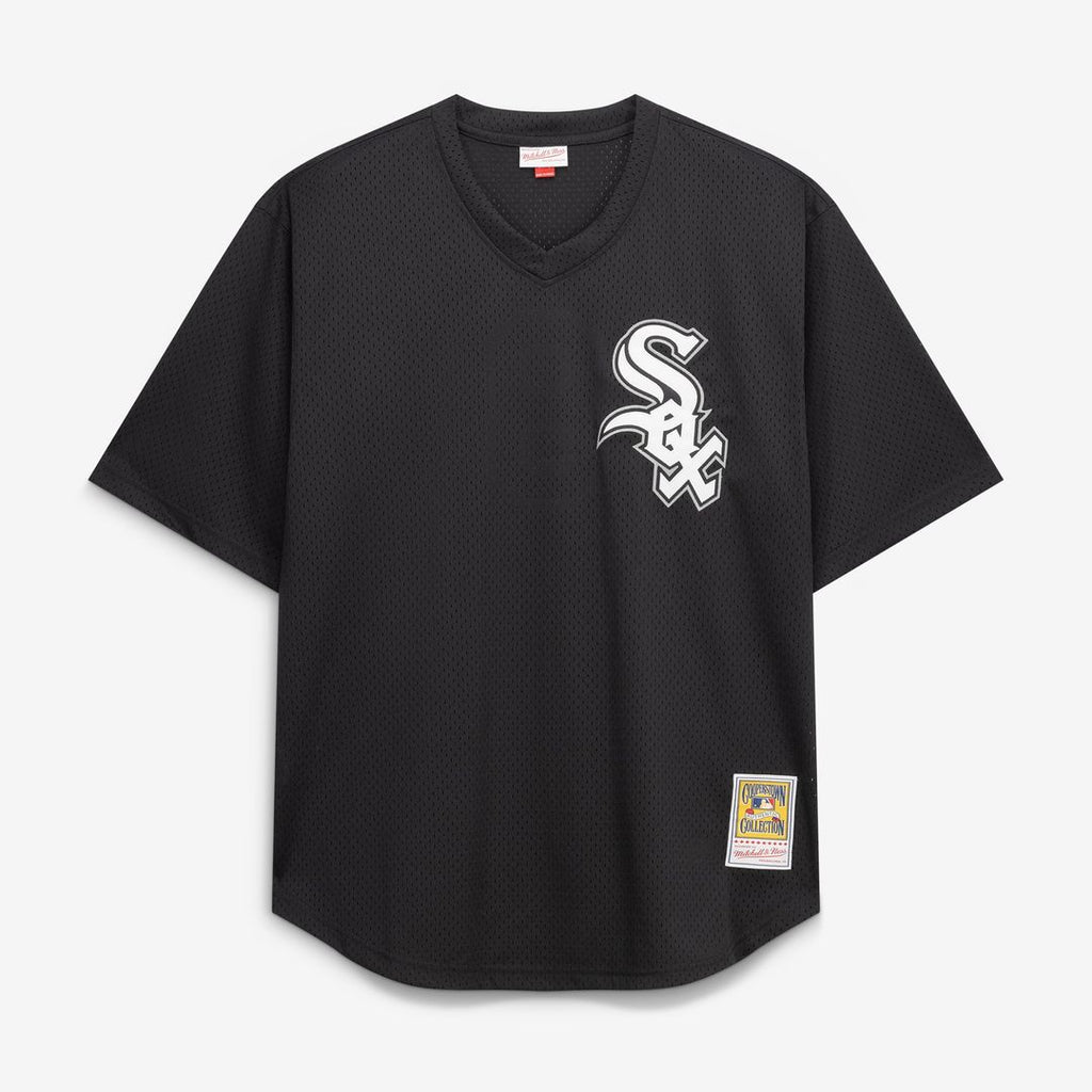 Men's Chicago White Sox Bo Jackson Black Cooperstown Collection Big & Tall Mesh Batting Practice MLB Baseball Jersey - view 2
