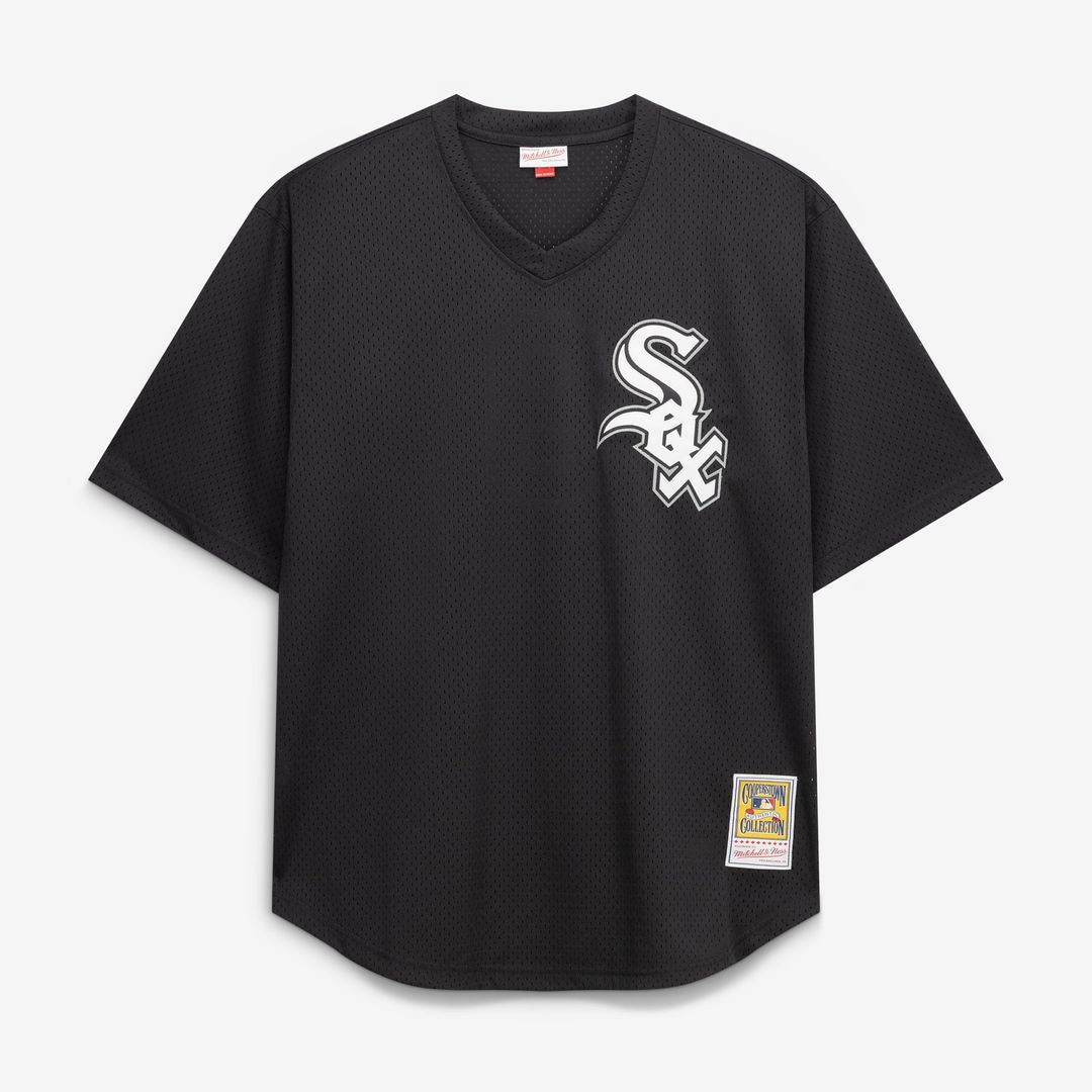 Men's Chicago White Sox Bo Jackson Black Cooperstown Collection Big & Tall Mesh Batting Practice MLB Baseball Jersey - view 2