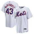 Men's New York Mets Chayce McDermott White Home Replica MLB Baseball Jersey - view 1
