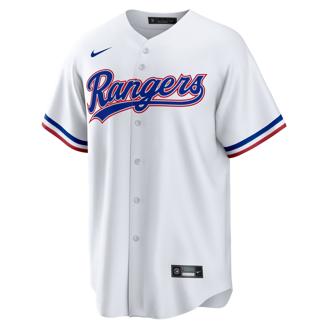 Men's Texas Rangers Ivan Rodriguez White Home Retired Player Replica MLB Baseball Jersey - view 2