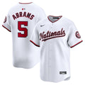 Men's Washington Nationals CJ Abrams White Home Limited MLB Baseball Jersey - view 1