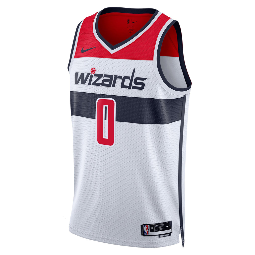 Unisex Bilal Coulibaly Washington Wizards Association Edition Swingman NBA Basketball Jersey - White - view 3