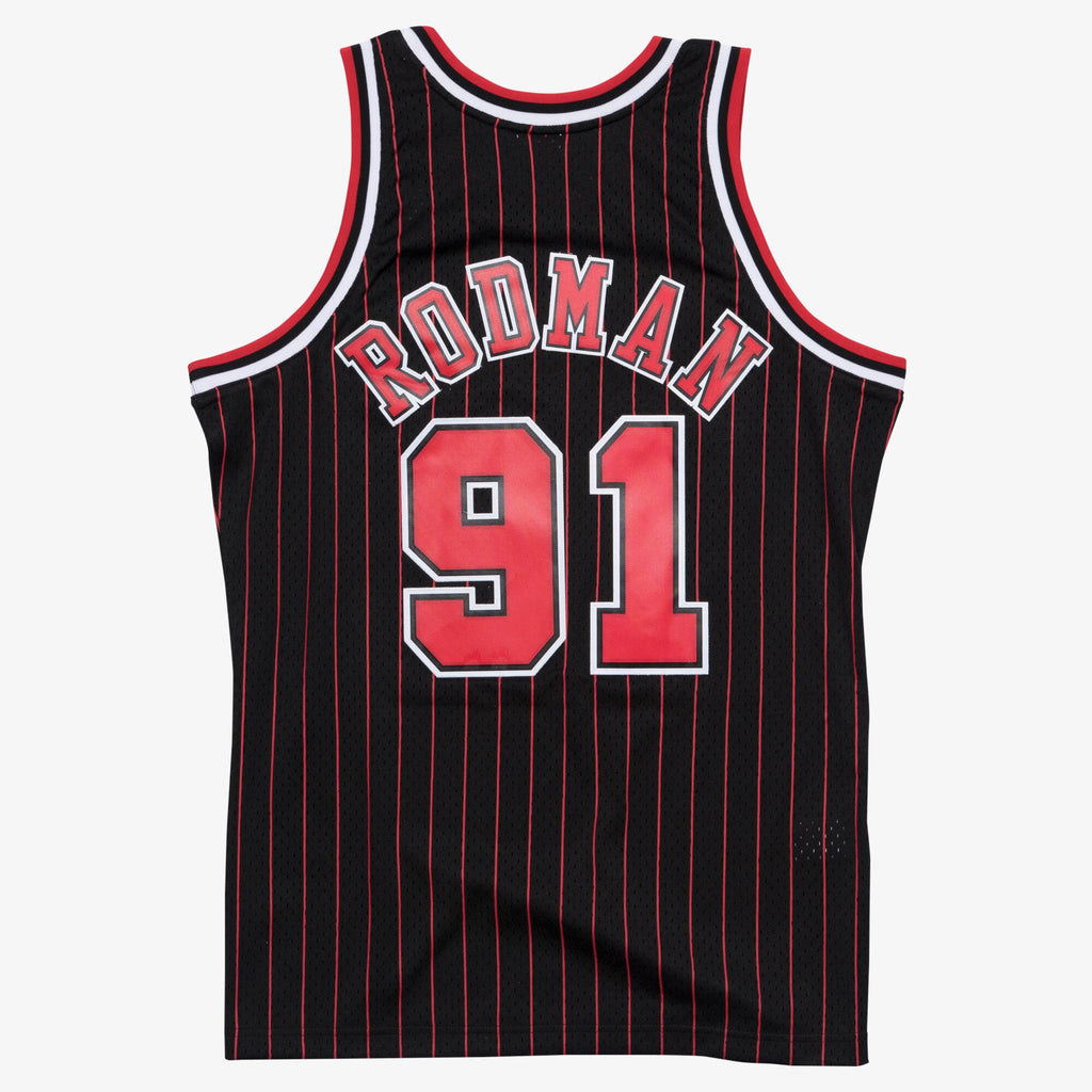Men's Chicago Bulls Swingman NBA Basketball Jersey Alternate Dennis Rodman 1995-96 - view 3