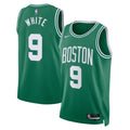 Unisex Boston Celtics Icon Edition Swingman NBA Basketball Jersey - Kelly Green - Derrick White - view 1