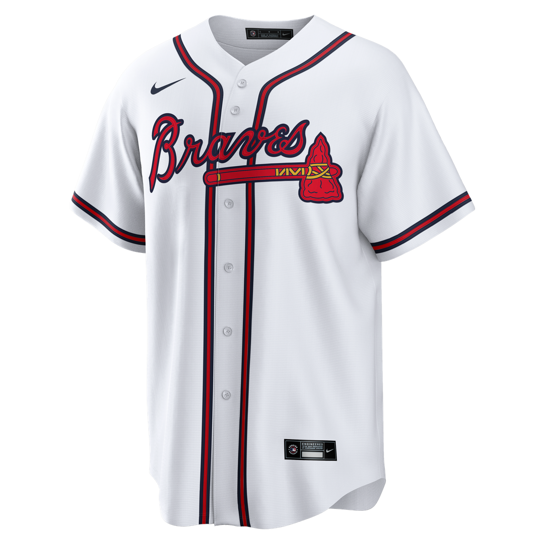 Men's Atlanta Braves Greg Maddux White Home Retired Player Replica MLB Baseball Jersey - view 2