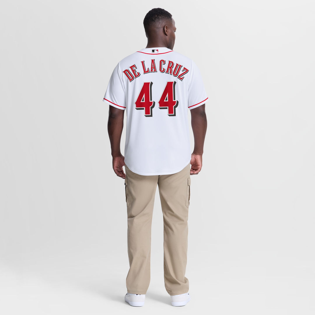 Men's Cincinnati Reds Elly De La Cruz White Home Replica MLB Baseball Jersey - view 5