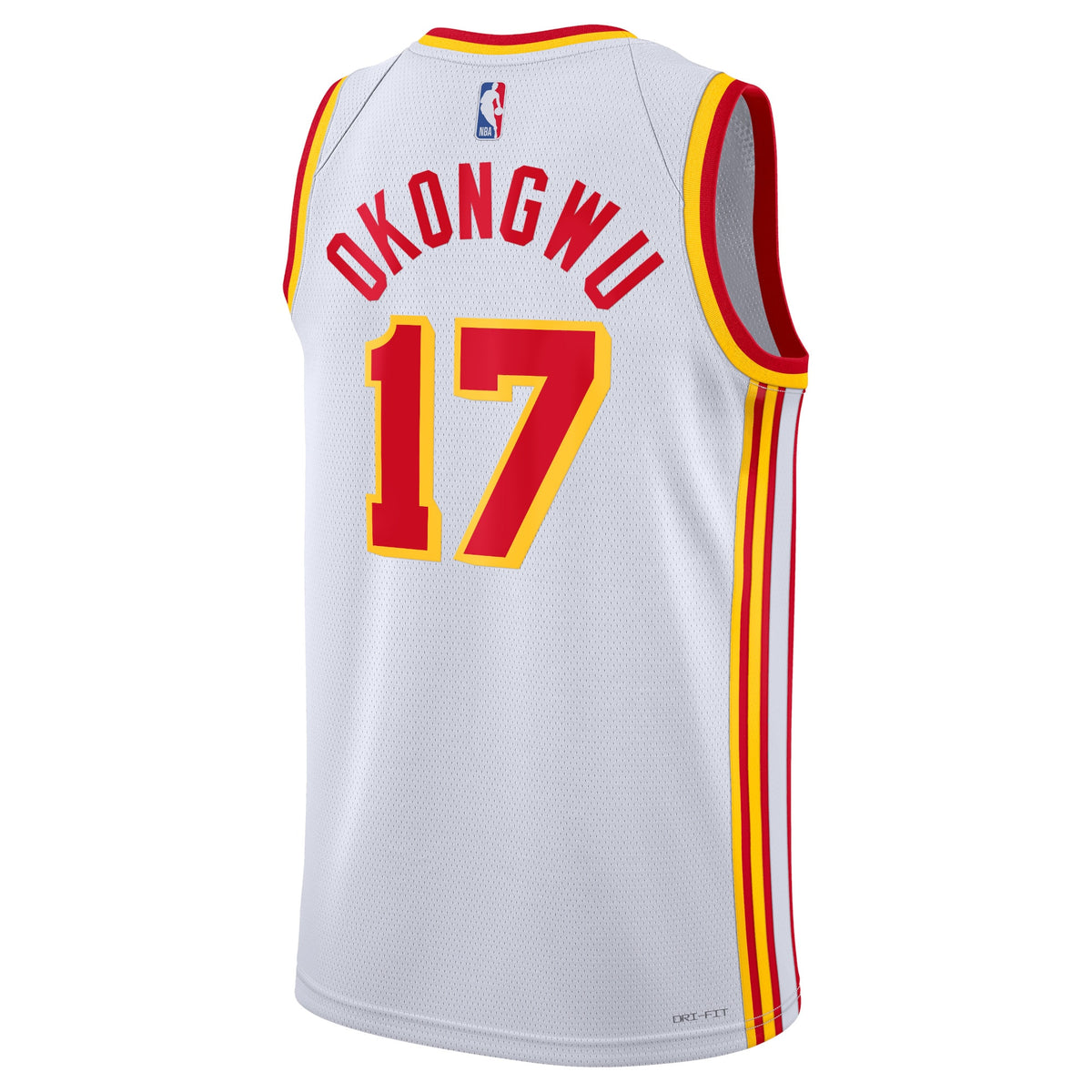 Unisex Onyeka Okongwu Atlanta Hawks Association Edition Swingman NBA Basketball Jersey - White - view 3