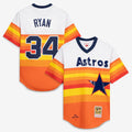 Men's Houston Astros Nolan Ryan White Throwback MLB Baseball Jersey - view 1