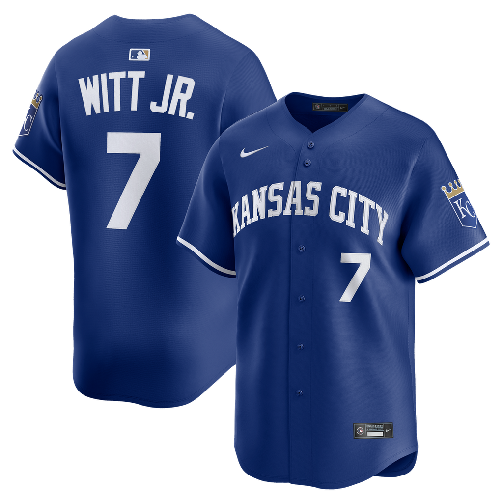 Men's Kansas City Royals Bobby Witt Jr. Royal Alternate 2 Limited MLB Baseball Jersey - view 1