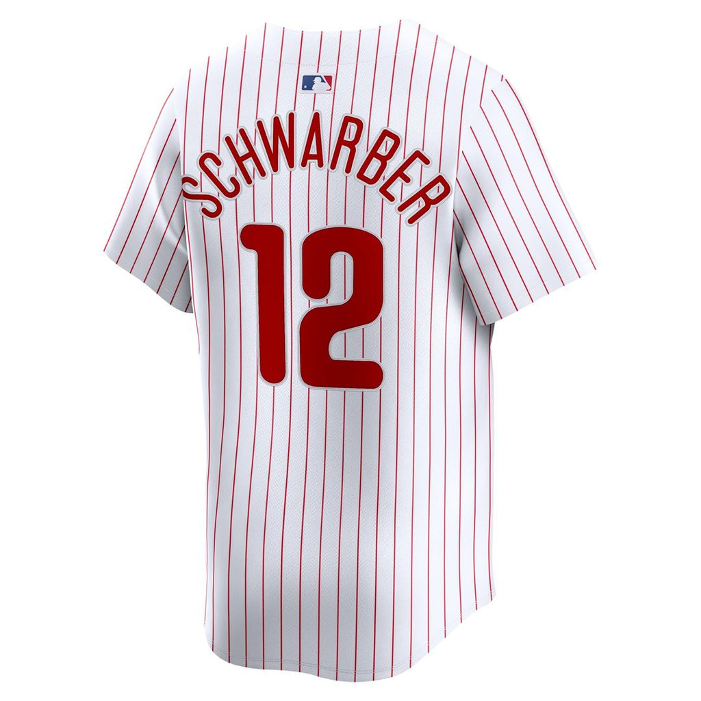 Men's Philadelphia Phillies Kyle Schwarber White Home Limited MLB Baseball Jersey - view 3
