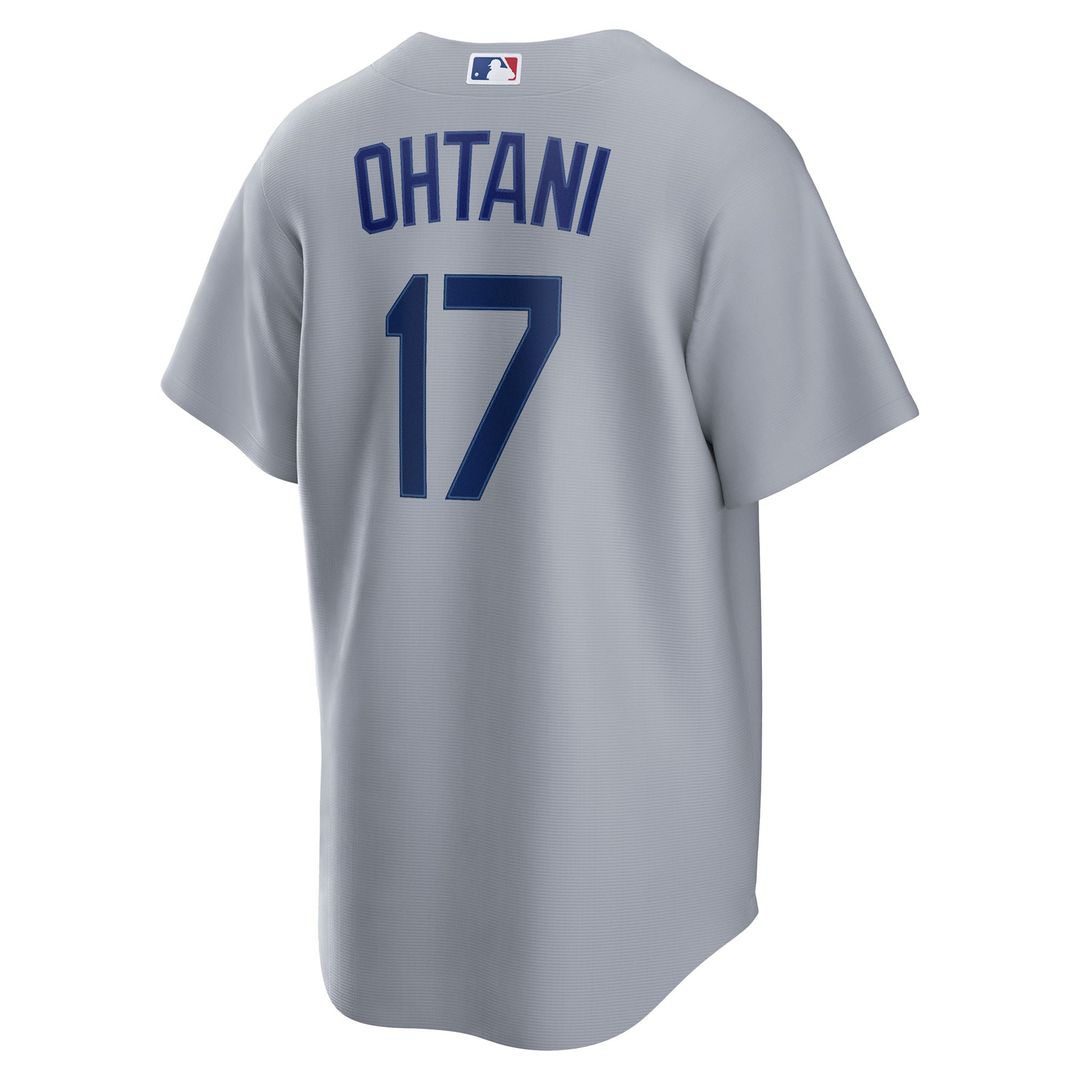 Men's Los Angeles Dodgers Shohei Ohtani Gray Road Replica MLB Baseball Jersey - view 6