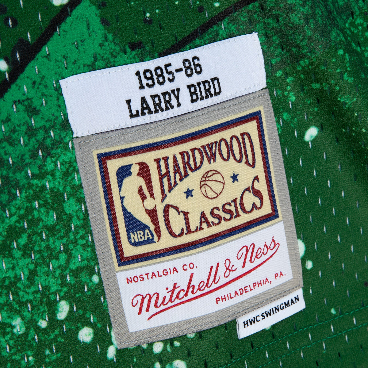 Men's Boston Celtics Larry Bird 1985 Hyper Hoops Swingman NBA Basketball Jersey - Green - view 5