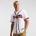 Men's Atlanta Braves White Home Limited MLB Baseball Jersey - view 14
