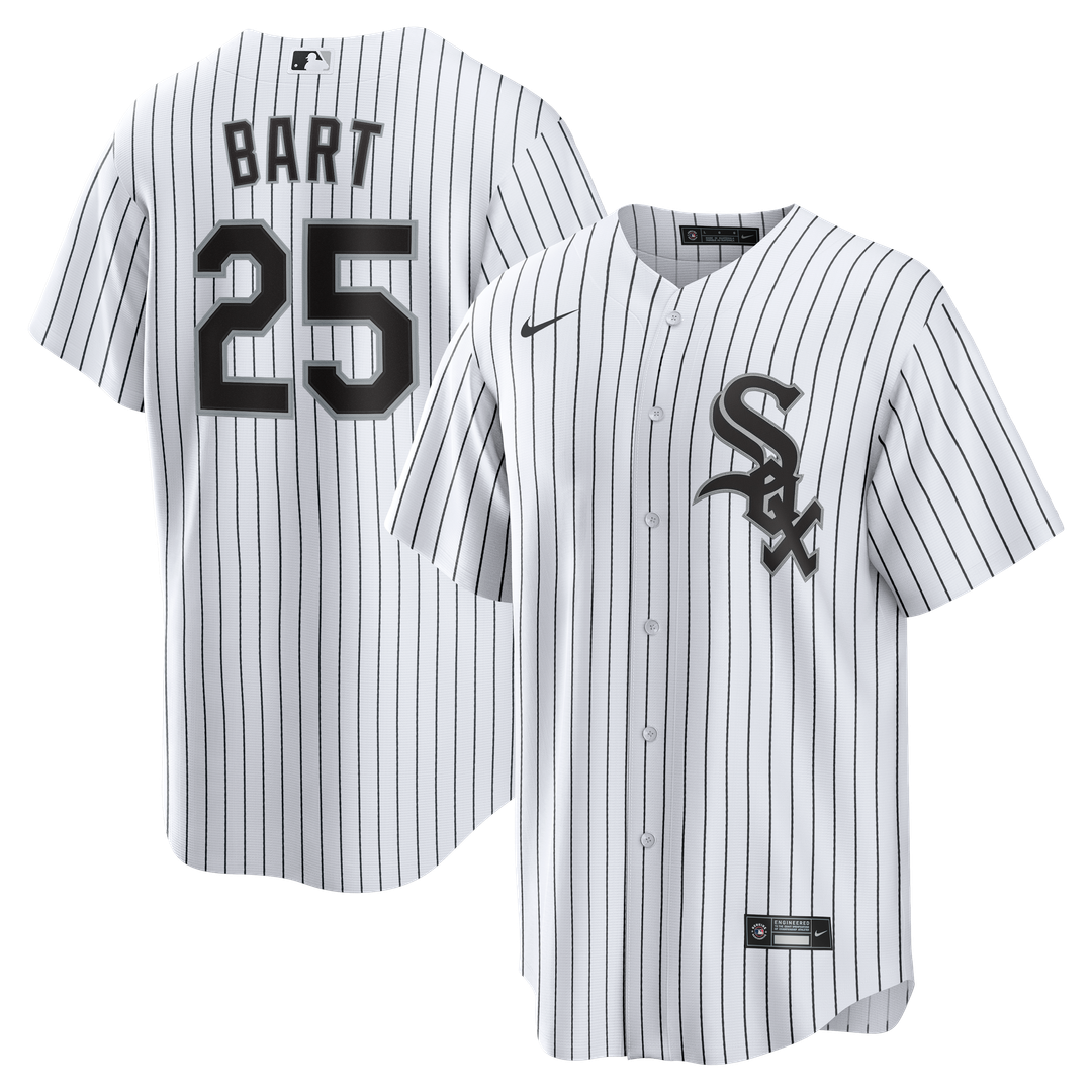 Men's Chicago White Sox Joey Bart White Home Replica MLB Baseball Jersey - view 1