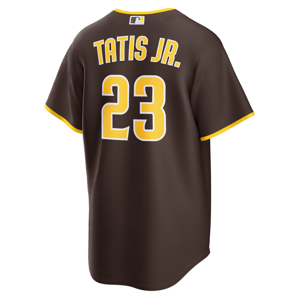 Men's San Diego Padres Fernando Tatis Jr. Brown Road Replica MLB Baseball Jersey - view 3