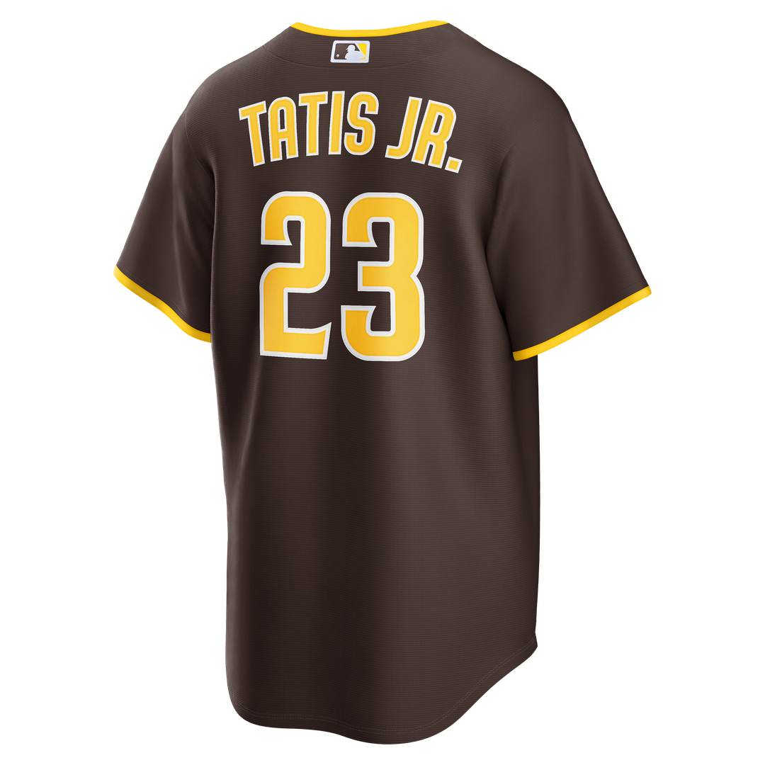 Men's San Diego Padres Fernando Tatis Jr. Brown Road Replica MLB Baseball Jersey - view 3