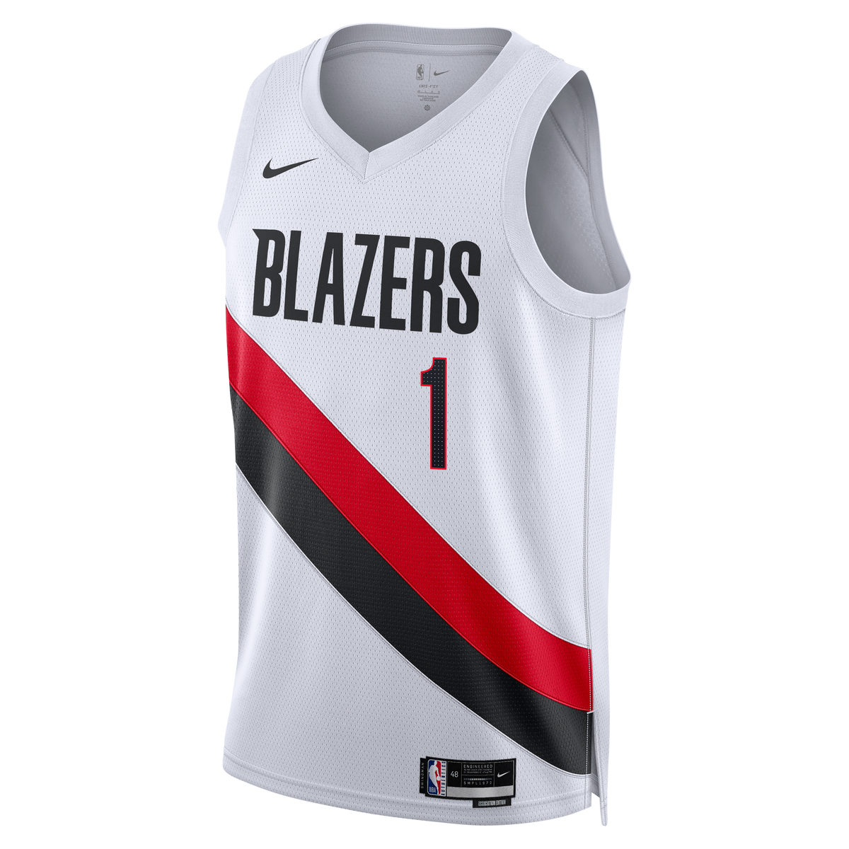 Unisex Ja Morant Portland Trail Blazers Replica Association Edition Swingman NBA Basketball Jersey - White - view 3