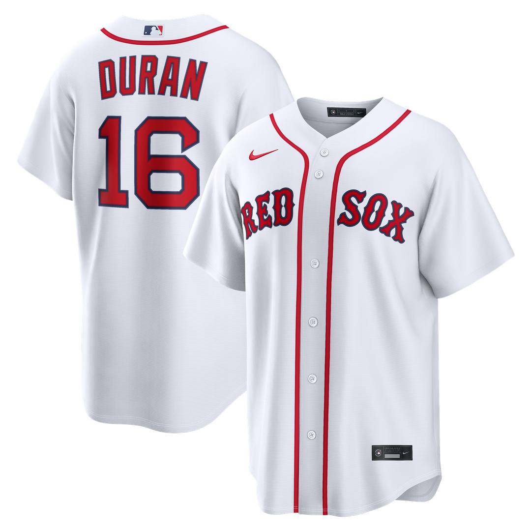 Men's Boston Red Sox Jarren Duran White Home Replica MLB Baseball Jersey - view 1