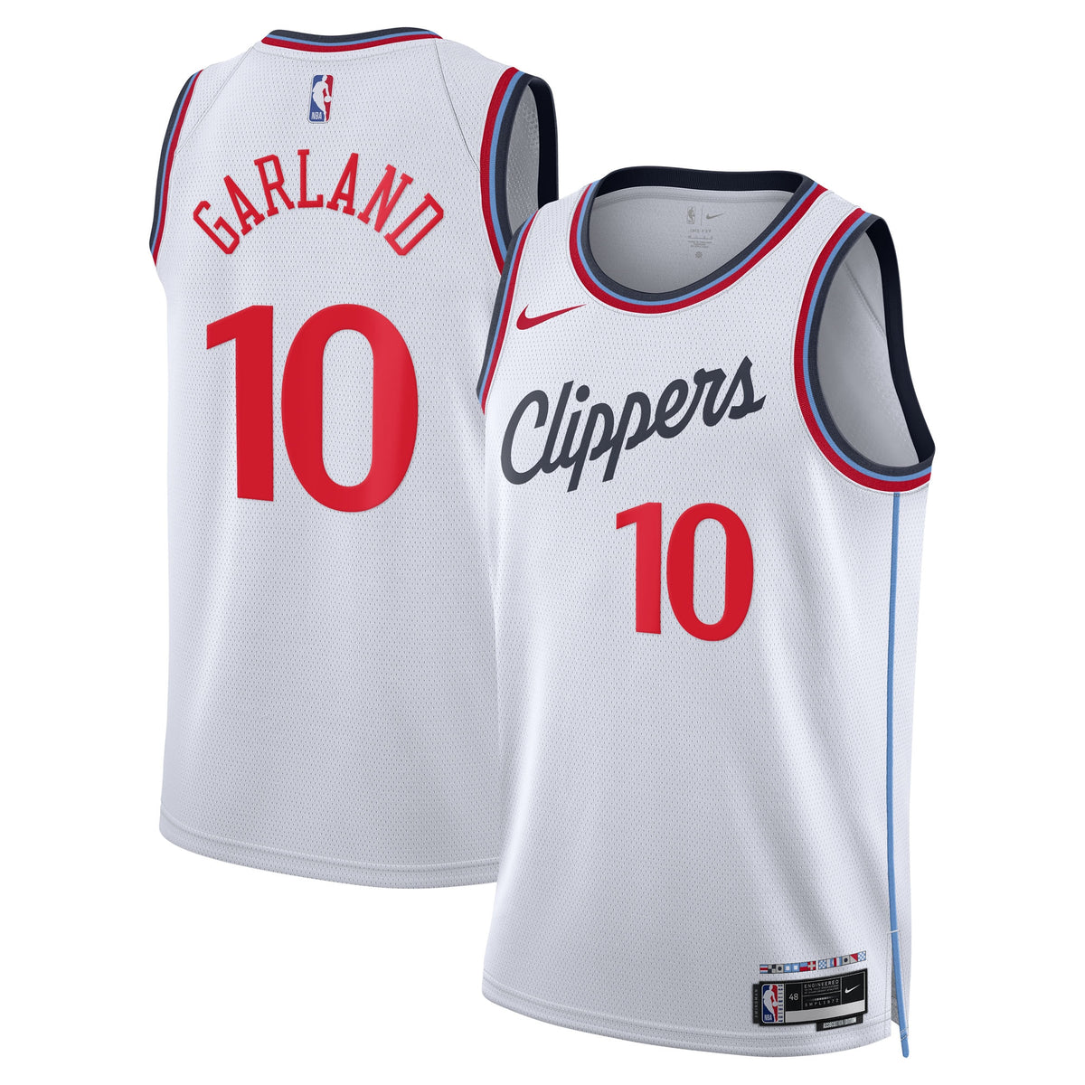 Unisex Darius Garland Los Angeles Clippers Association Edition Swingman NBA Basketball Jersey - White - view 2