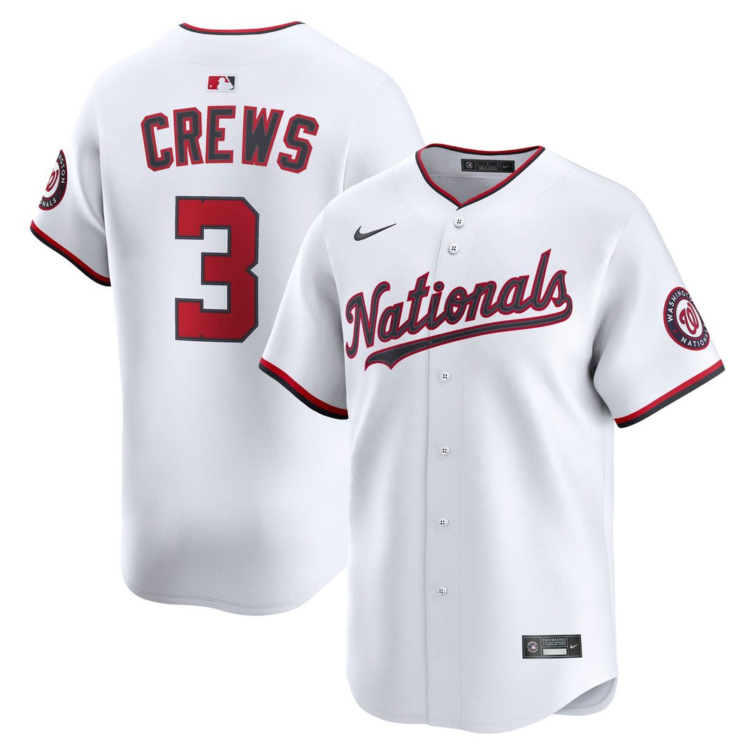 Men's Washington Nationals Dylan Crews Navy Alternate Limited MLB Baseball Jersey - view 7