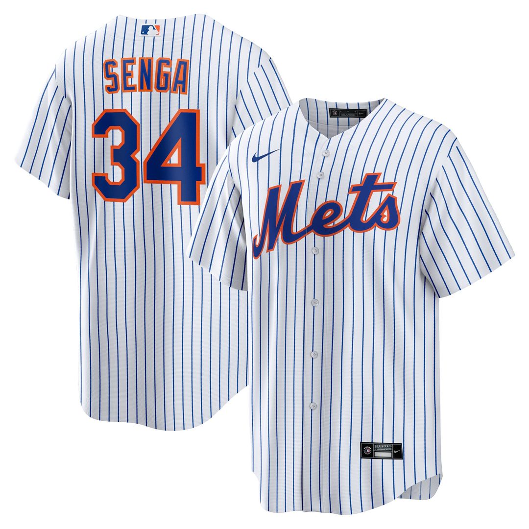 Men's New York Mets Kodai Senga White/Royal Home Replica MLB Baseball Jersey - view 1